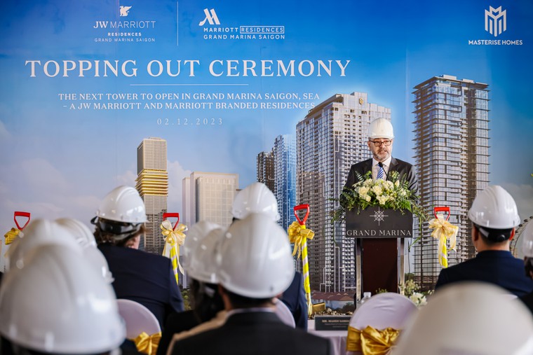 Grand Marina, Saigon cất nóc toàn Sea bao gồm khu căn hộ hàng hiệu Marriott và JW Marriott ảnh 3
