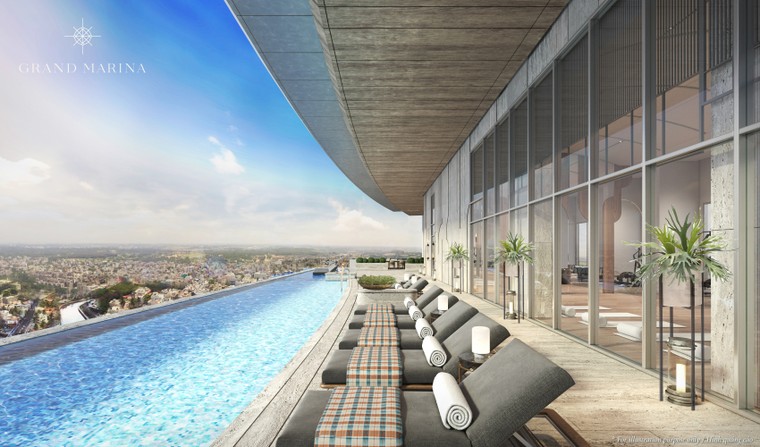Grand Marina, Saigon cất nóc toàn Sea bao gồm khu căn hộ hàng hiệu Marriott và JW Marriott ảnh 2
