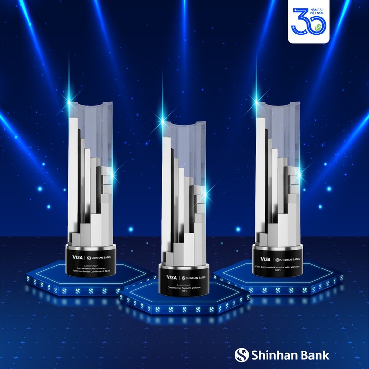 Ngân hàng Shinhan Việt Nam đón nhận liên tiếp ba giải thưởng năm 2023 của Visa ảnh 1