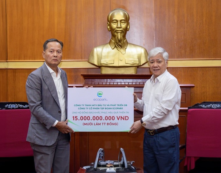 Nhà sáng lập Ecopark ủng hộ 20 tỷ đồng chung tay cùng đồng bào vượt qua bão lũ ảnh 1