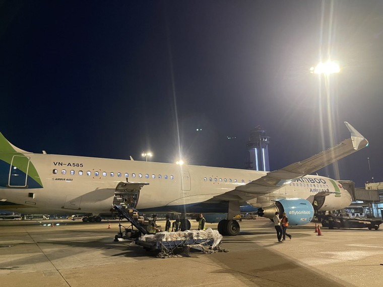 Những lô hàng cứu trợ đồng bào vùng lũ đầu tiên được Bamboo Airways vận chuyển hỏa tốc miễn phí đến Hà Nội ảnh 3