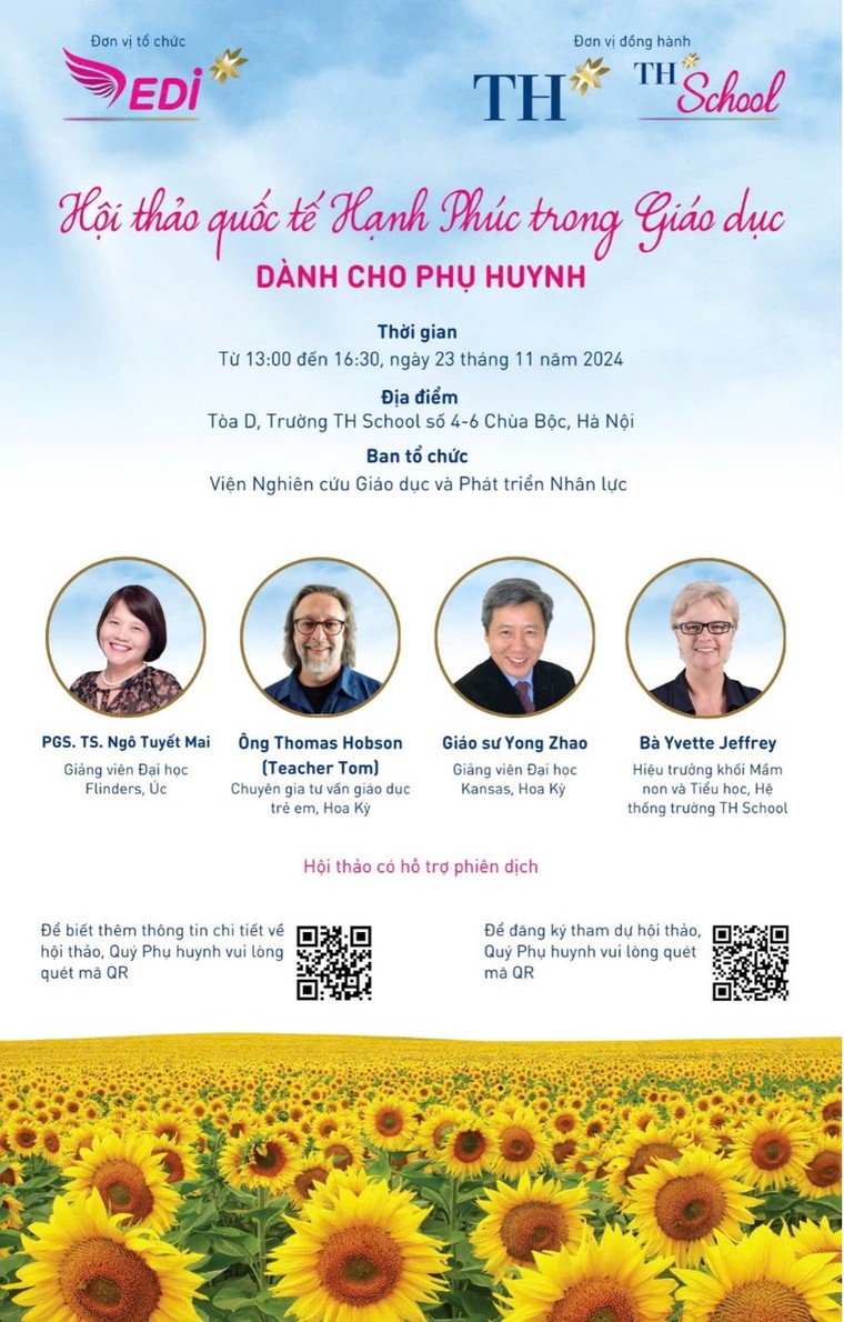 Các chuyên gia uy tín quy tụ ở Hà Nội để chia sẻ về “Hạnh phúc trong giáo dục” ảnh 4