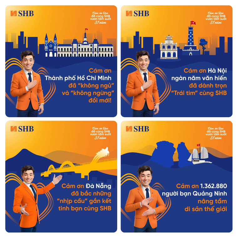 Bất ngờ với “lời cảm ơn” đầy sáng tạo của SHB nhân dịp kỷ niệm 31 năm thành lập ảnh 2