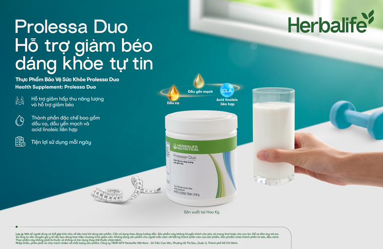 Herbalife Việt Nam ra mắt sản phẩm Thực Phẩm Bảo Vệ Sức Khỏe Prolessa Duo ảnh 1