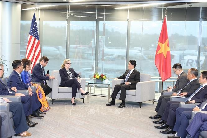 Chủ tịch nước Lương Cường bắt đầu các hoạt động song phương ở Hoa Kỳ ảnh 4