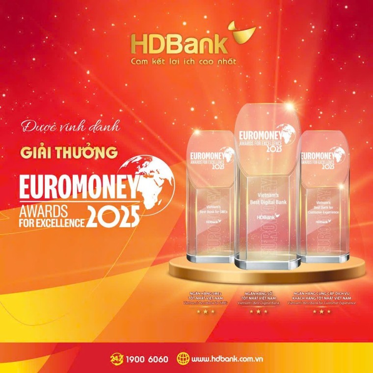 HDBank lập “hat-trick” giải thưởng Euromoney 2025, khẳng định vị thế quốc tế của ngân hàng Việt ảnh 1