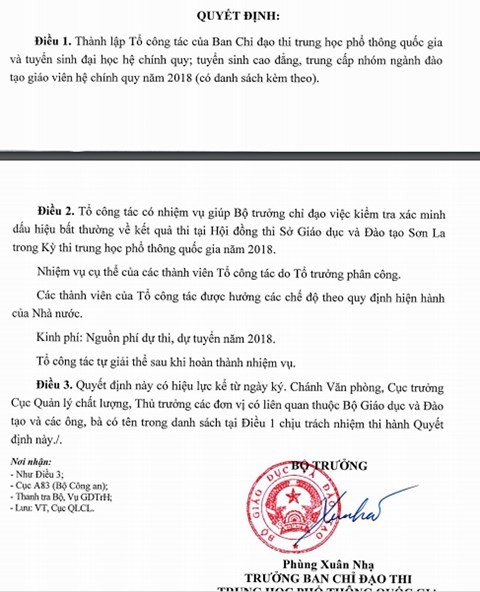 Điểm thi THPT quốc gia ở Sơn La, Lạng Sơn bị 'sờ gáy' sau sự cố Hà Giang ảnh 3