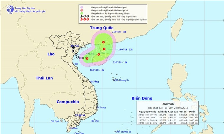 Xuất hiện áp thấp mới, Bắc Bộ và Bắc Trung Bộ tiếp tục mưa lớn ảnh 1