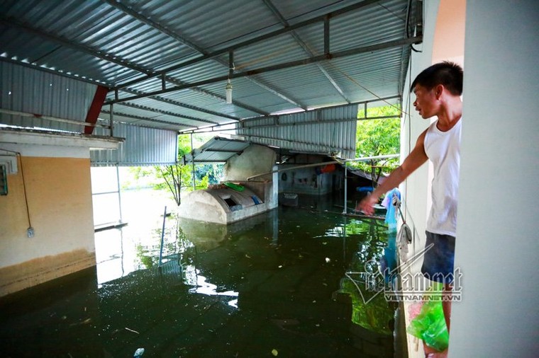 Lụt lịch sử ở Chương Mỹ: Bơi thuyền tiếp tế thức ăn, lở loét vì lội nước ảnh 6