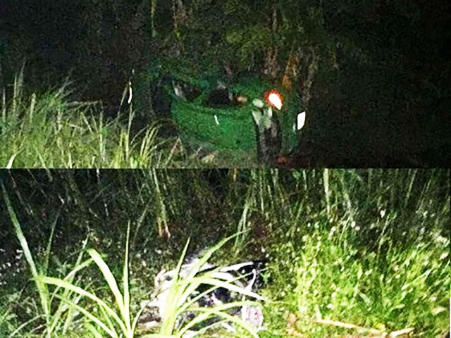 Xe máy chở 3 bị taxi tông trúng giữa đêm, 4 người thương vong ảnh 1