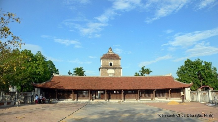 Chùa Dâu được xây dựng lại lần đầu tiên vào năm bao nhiêu?