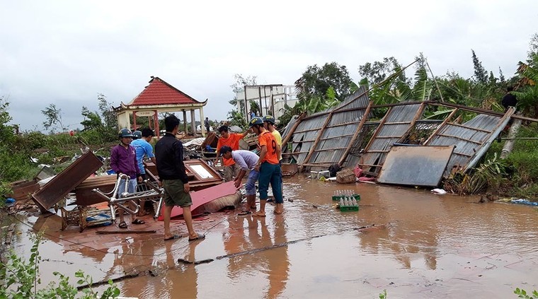 Bão số 1 áp sát miền Tây: Sập nhà, 1 người chết ảnh 2