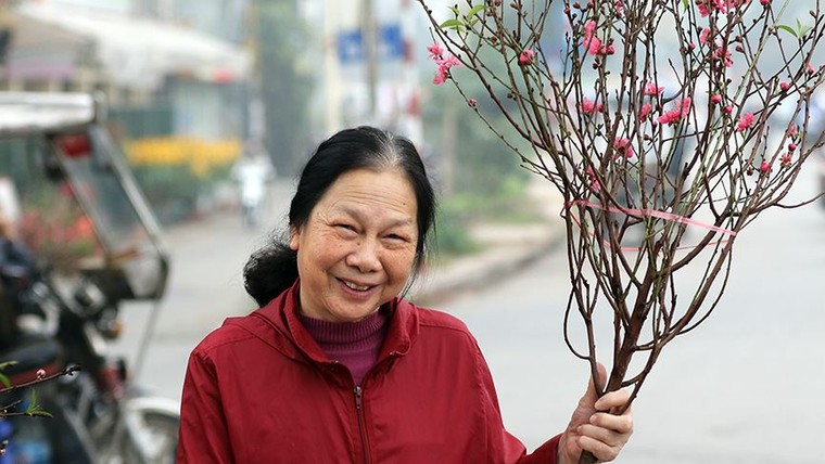 Hoa đào dạo phố, mọi nẻo đường Hà Nội tràn ngập không khí Tết ảnh 7