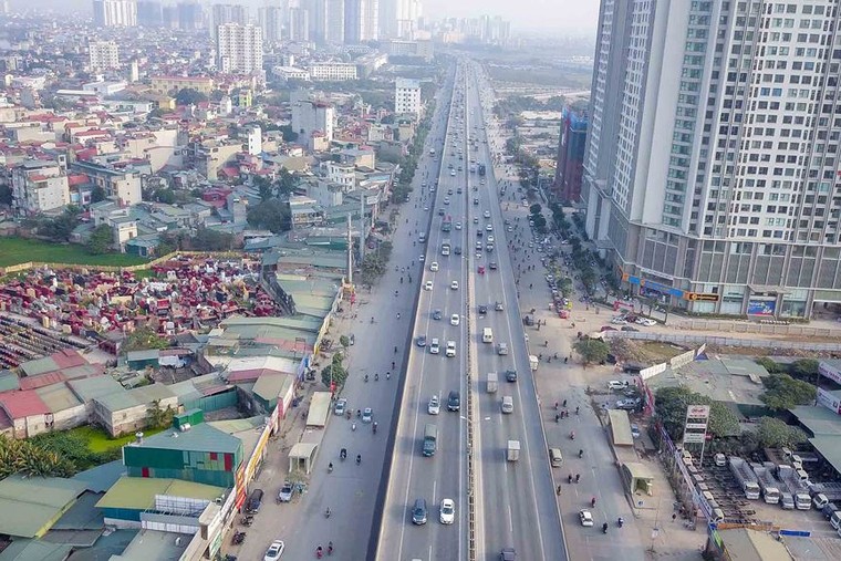 Tận thấy đường vành đai 3 Hà Nội sau xén dải phân cách ảnh 1