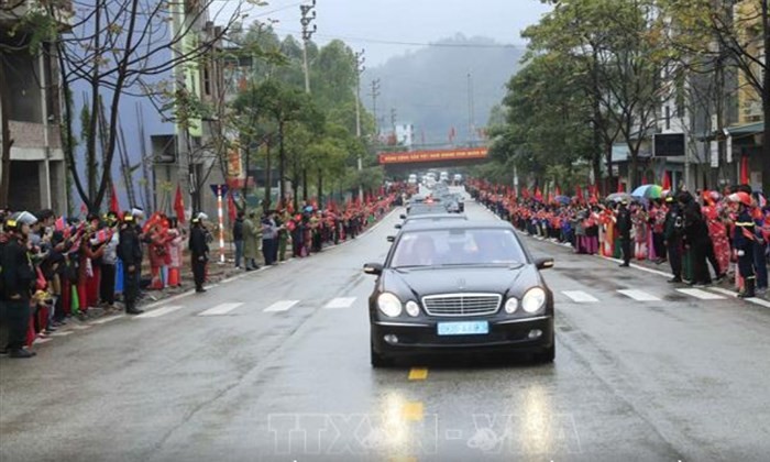 Chủ tịch Triều Tiên Kim Jong-un rời ga Đồng Đăng về Hà Nội ảnh 11