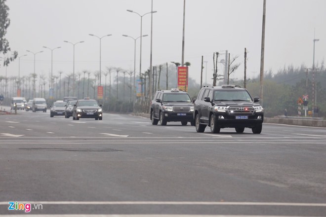 Toàn cảnh đoàn xe của Chủ tịch Triều Tiên Kim Jong-un tới Hà Nội ảnh 3