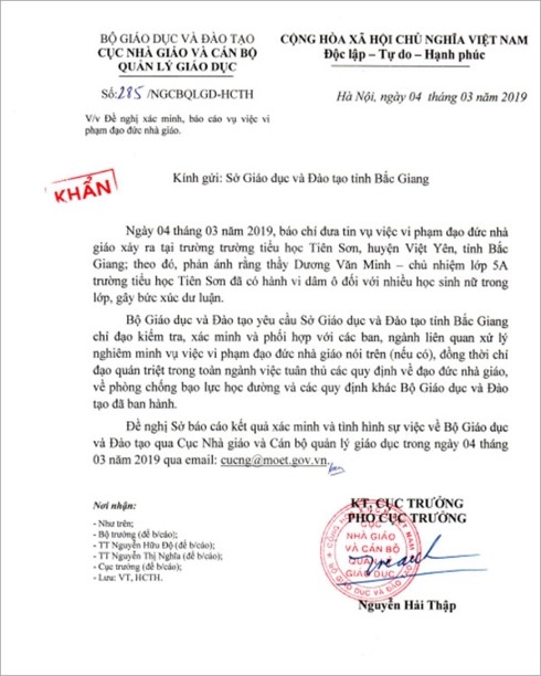 Đình chỉ thầy giáo bị ‘tố’ dâm ô hàng chục học sinh nữ ở Bắc Giang ảnh 1