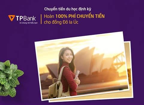 TPBank hoàn 100% phí chuyển tiền du học Úc ảnh 1