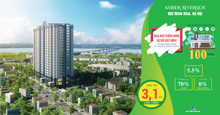 Căn hộ thông minh Amber Riverside thu hút cư dân Hà Thành ảnh 1