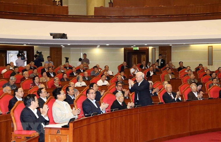 Hình ảnh Tổng bí thư, Chủ tịch nước gặp mặt cán bộ lãnh đạo nghỉ hưu ảnh 5