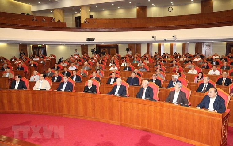 Hình ảnh Tổng bí thư, Chủ tịch nước gặp mặt cán bộ lãnh đạo nghỉ hưu ảnh 8