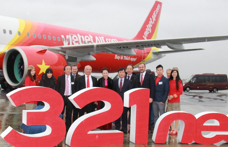 Chủ tịch Quốc hội cùng Vietjet nhận bàn giao máy bay thế hệ mới A321neo tại Pháp ảnh 1