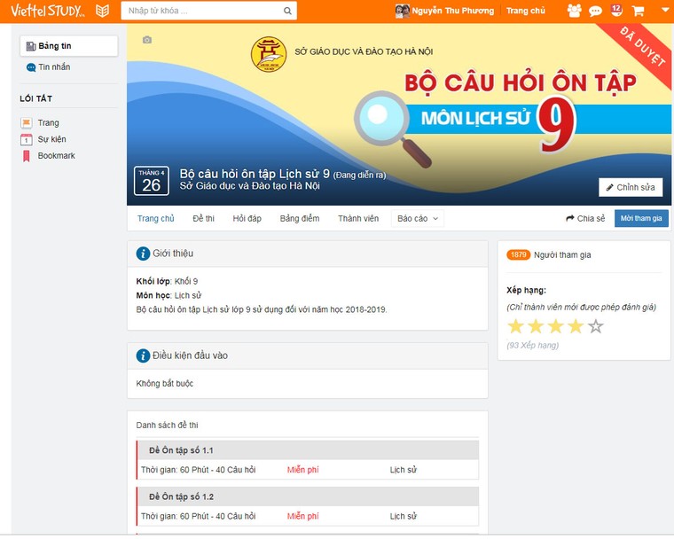 Luyện thi môn Lịch Sử vào 10 miễn phí trên ViettelStudy ảnh 2