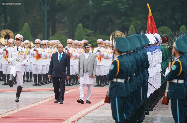 Thủ tướng Nguyễn Xuân Phúc đón, hội đàm với Thủ tướng Nepal ảnh 3