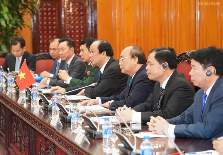 Thủ tướng Nguyễn Xuân Phúc đón, hội đàm với Thủ tướng Nepal ảnh 7