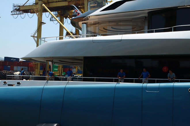 Siêu du thuyền 150 triệu USD của tỷ phú Anh cập cảng Tiên Sa ảnh 1
