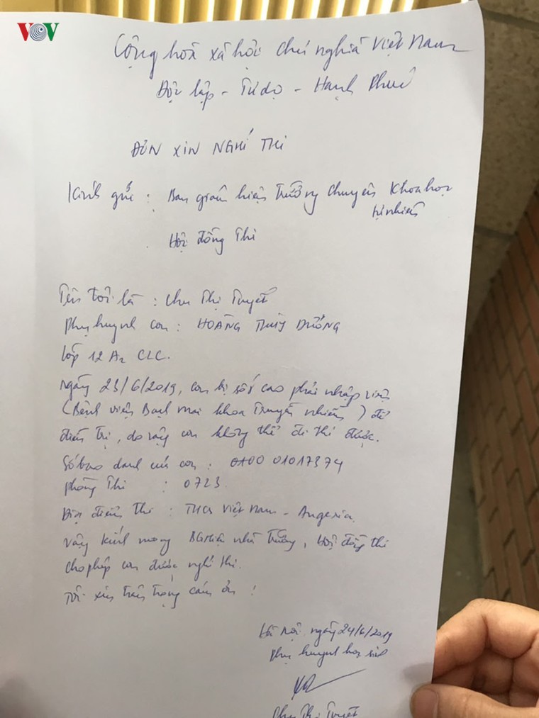 Thi THPT quốc gia: Thí sinh quên thẻ, nhập viện trước buổi thi Ngữ văn ảnh 3