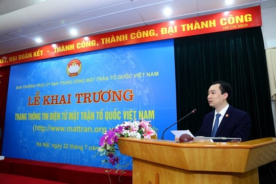Khai trương Trang thông tin điện tử mới Mặt trận Tổ quốc Việt Nam ảnh 3
