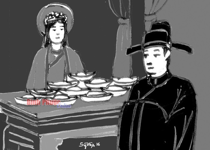 Vị thái hậu này hối lộ vàng cho ông nhằm mục đích gì?