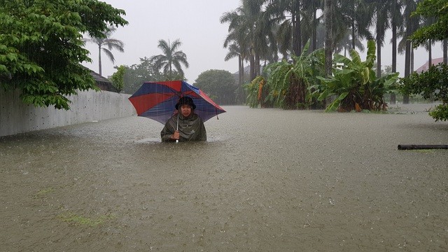 Mưa lớn kéo dài, thành phố Vinh chìm trong biển nước ảnh 3