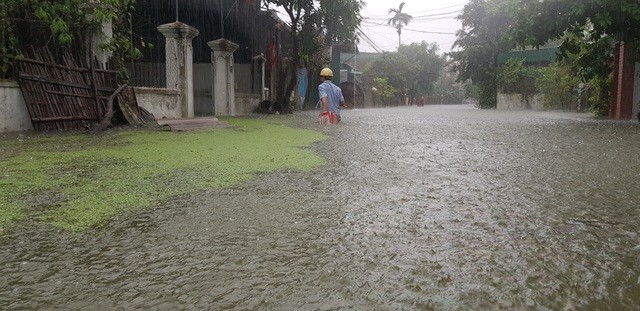 Mưa lớn kéo dài, thành phố Vinh chìm trong biển nước ảnh 4