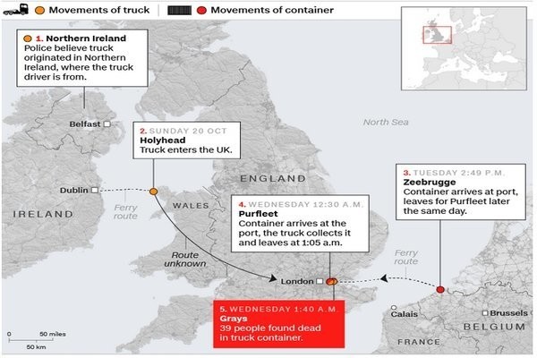 Hành trình của chuyến xe tử thần chở 39 người ảnh 1