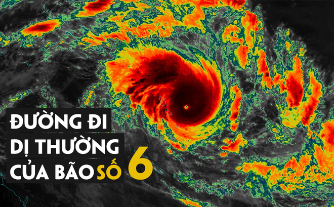 Vì sao bão số 6 liên tục đổi hướng, hoạt động phức tạp? ảnh 1