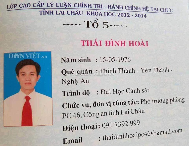 Sử dụng bằng cấp 3 giả, Trưởng phòng Cảnh sát Kinh tế Lai Châu bị đình chỉ ảnh 1