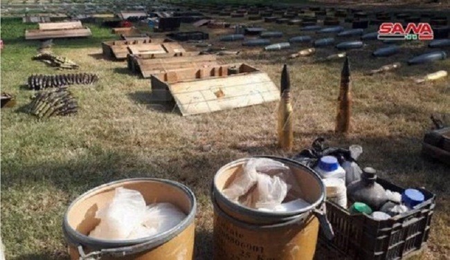 Bất ngờ phát hiện căn cứ chứa đầy vũ khí hóa học của phiến quân ở Syria ảnh 1