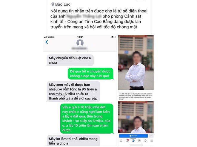 Làm rõ vụ Phó phòng Cảnh sát kinh tế Cao Bằng bị tố thu tiền bảo kê xe ảnh 1