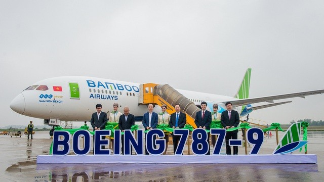 Chiêm ngưỡng máy bay thân rộng Boeing 787-9 Dreamliner tiếp theo mang tên 'Sam Son Beach' của Bamboo Airways ảnh 4