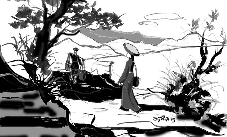 Quê của bà ở đâu?