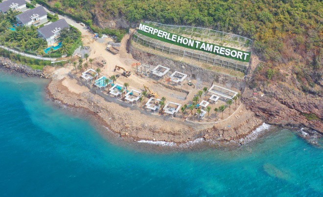 Xử phạt công ty Hòn Tằm tự ý lấn chiếm hàng trăm m2 đất ở vịnh Nha Trang ảnh 1