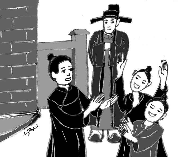 Cách giáo dục của ông đề cao...?