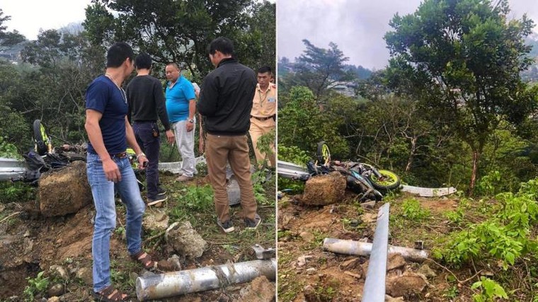 5 người thương vong khi ôtô đâm phải xe máy rồi lao xuống vực ở Tam Đảo ảnh 1