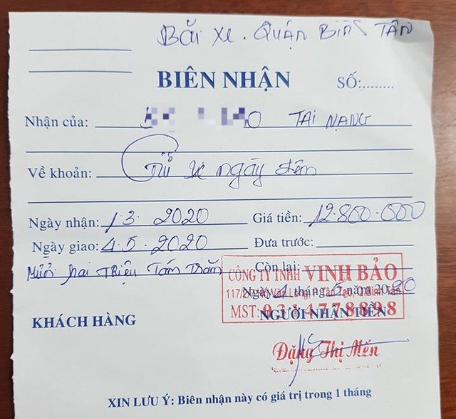 Bị tạm giữ xe ‘oan’, chủ xe bức xúc khi mất gần 13 triệu tiền phí gửi xe ảnh 2