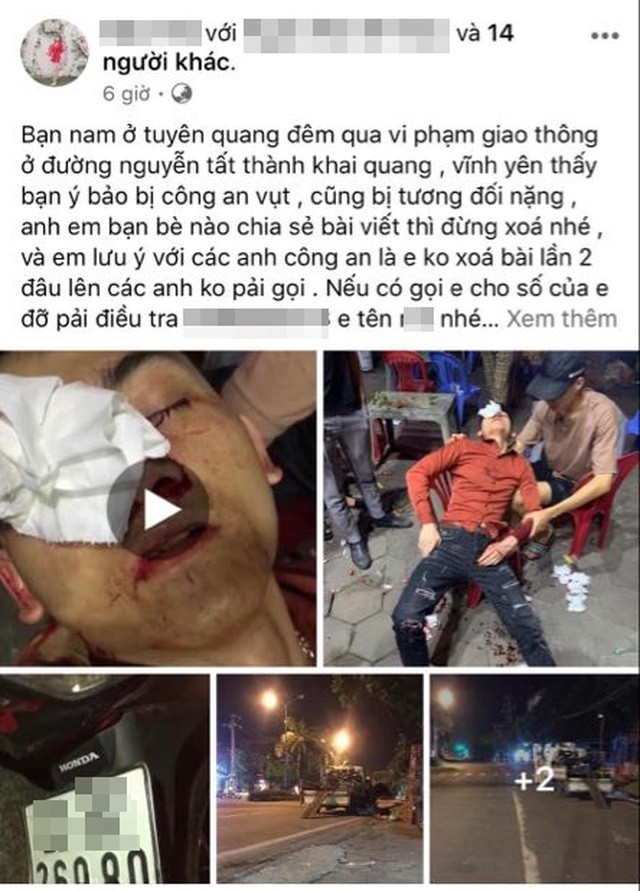 Công an Vĩnh Phúc bác tin CSGT vụt dùi cui vào người đi xe máy ảnh 1