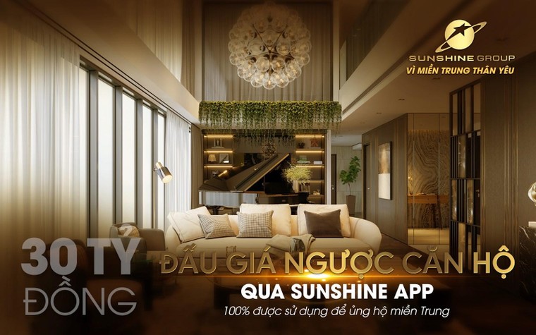 Đấu giá từ thiện qua Sunshine App - Sunshine Group ủng hộ 30 tỷ 'Vì miền Trung thân yêu' ảnh 2