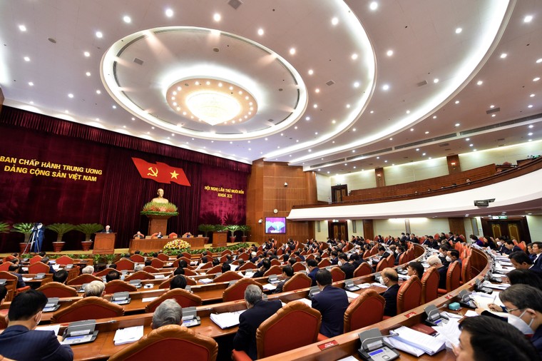 Chùm ảnh: Trọng thể khai mạc Hội nghị Trung ương 14 ảnh 9