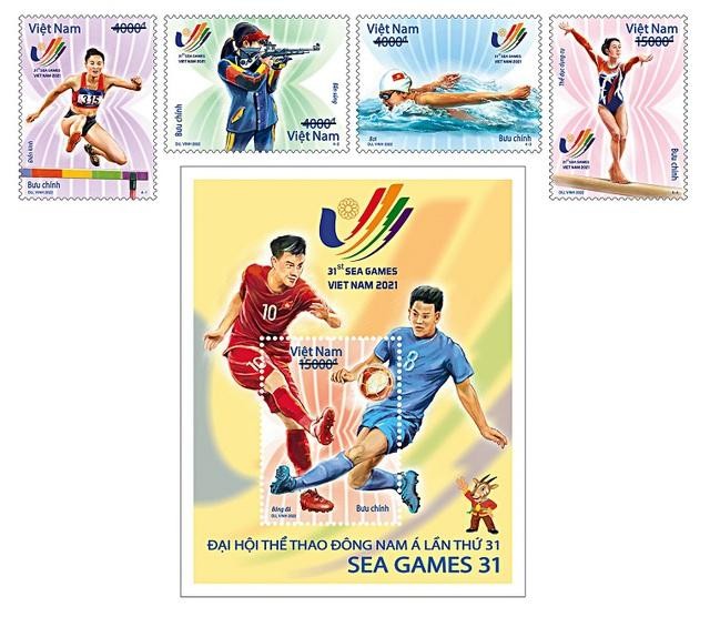 Phát hành bộ tem 'Đại hội Thể thao Đông Nam Á lần thứ 31 - SEA Games 31' ảnh 1